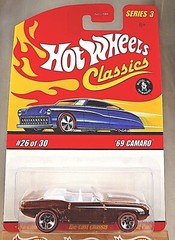 2006 Hot Wheels Classics Series 3 26/30 ’69 CAMARO Brown Variant w/Red Line 5 Sp