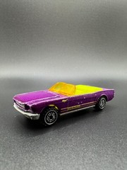 RARE 1983 Hot Wheels 1965 Ford Mustang Convertible – Purple Lime Green Yellow