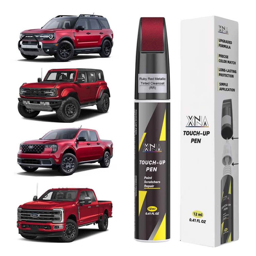 Touch Up Paint Kit For Ford RR Ruby Red Metallic OEM Match Scratch Repair Kit