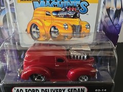 Muscle Machines 1940 Ford Delivery Sedan #02-14 Maroon 1/64 Scale HTF