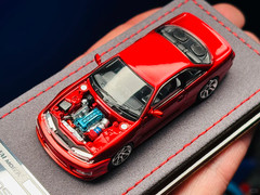 1/64 Mortal Metal Transparent Red Nissan Silvia S14 Vertex HEC 2026 JDM Car Toy