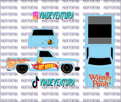 Winnie Pooh 1/64 83 Silverado WHITE TONER Universal Waterslide Decal for Hot
