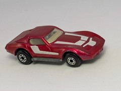 Vintage 1976 Matchbox Superfast Lesney Red Corvette Stingray Car No. 62