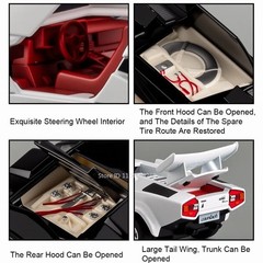 1:32 Diecast Vehicle for Lamborghini Countach LP500S Model Car Toy Kids Gifts