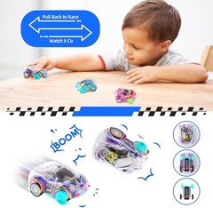 50 Pcs Mini Pull Back Cars Set, Racing Vehicles for Kids & Party Favors