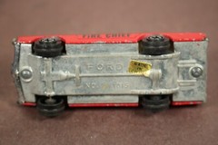 Vintage Yatming RED Ford Fire Chief No. 1015 Station Wagon LQQK