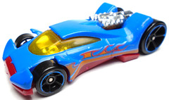 2015 HOT WHEELS VULTURE BLUE 1:64 DIECAST 2 1/2″ CAR W/ ORANGE FLAMES YELLOW RED