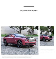 1:24 Rolls Royce Spectre Alloy Luxury Diecast Car Model Sound Light Kids Gift