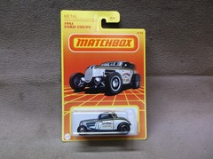MATCHBOX 2021 #8 BLUE WHIT 1933 33 FORD 3 WINDOW COUPE SPEED SHOP STREET HOT ROD