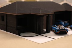 1:64 Scale Diorama House with 2 Car Garage | 3D Printed Display for Diecast Cars