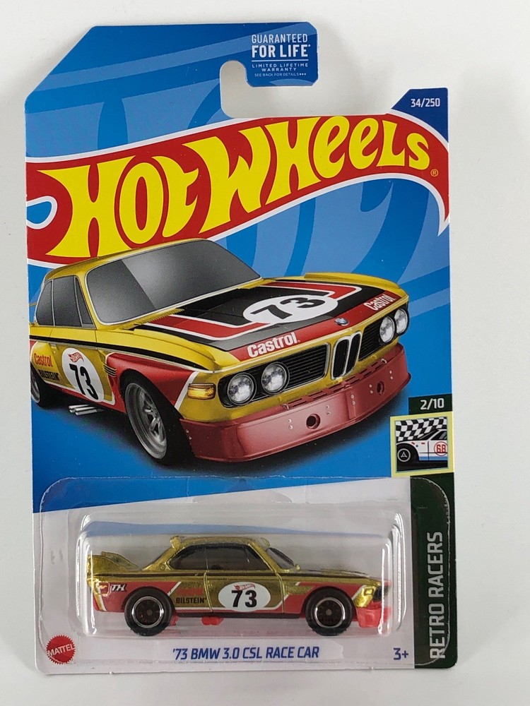 Hot Wheels ’73 BMW 3.0 CSL Race Car 2022 SUPER Hunt Retro Racers 2/10 33/250