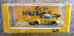 PORSCHE 993 RWB MINIONS LIVERY WITH KAYAK 1:64 ULTIMATE PLAYER EDITION GOLD