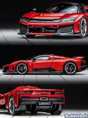 Almost Real BBR 1:64 Ferrari F80 Rosso Supercar Alloy Model Car HEC Expo New