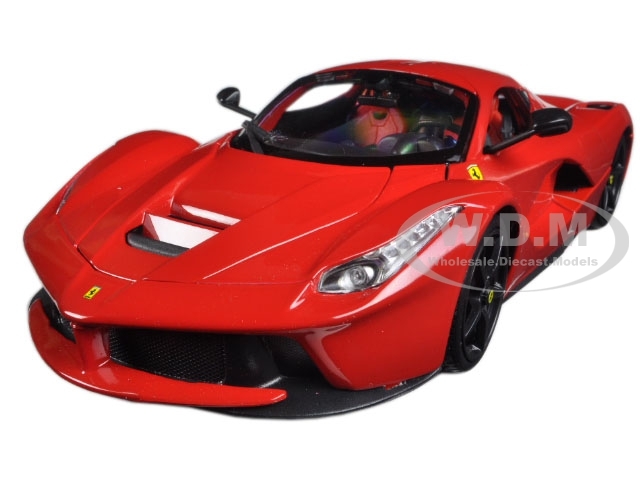 FERRARI LAFERRARI F70 RED W/ BLACK WHEELS 1/18 DIECAST MODEL CAR BBURAGO 16001
