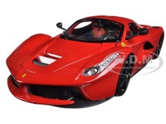 FERRARI LAFERRARI F70 RED W/ BLACK WHEELS 1/18 DIECAST MODEL CAR BBURAGO 16001