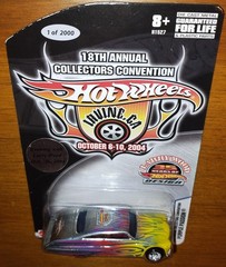 Hot Wheels 2004 18th Collectors Convention Dinner Purple Passion Larry Sticker