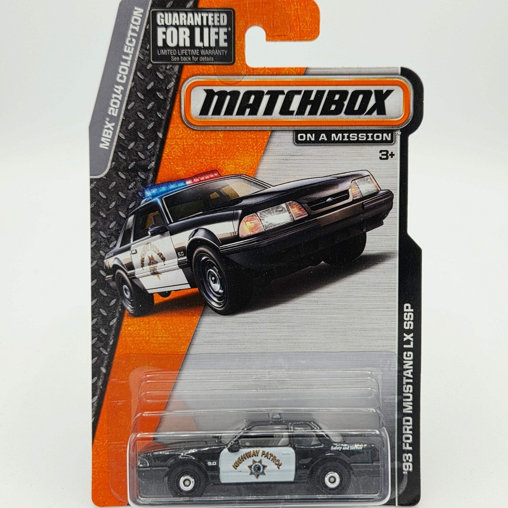 Matchbox ’93 Ford Mustang LX SSP “Highway Patrol” (2014 MBX Basic)
