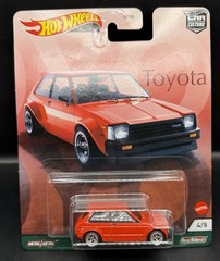 Hot Wheels ‘81 Toyota Starlet KP61 HW ’22 Premium Car Culture Toyota Red VHTF!