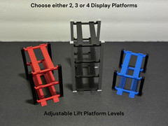 4-Post Car Lift Display for Diecast Cars 1:64 Scale