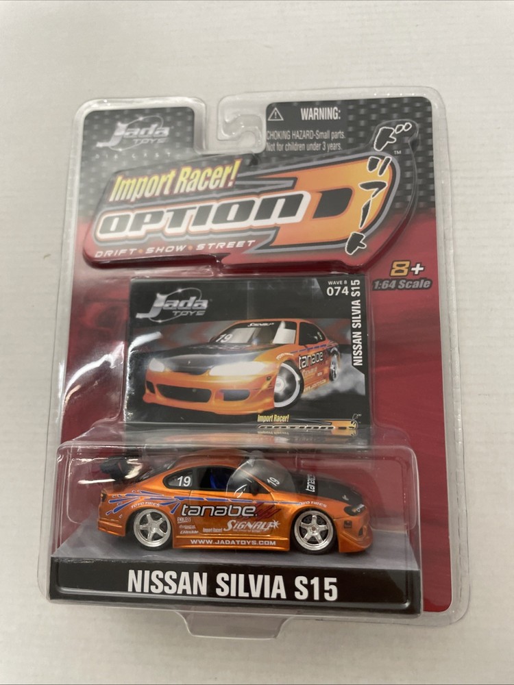 Jada Toys Import Racer Option D Nissan Silvia S15 Orange Tanabe
