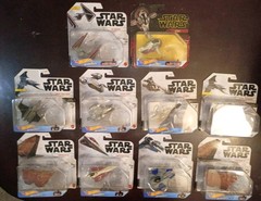 Hot Wheels Star Wars Starships Lot Of 10 Tie Dagger Razorcrest Starfighters