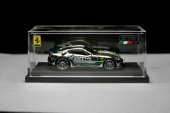 Hot Wheels Ferrari 599xx Chrome Color Custom W/ display Case
