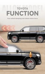 TOYOTA LAND CRUISER LC300 Model car Black 1:18 SUV
