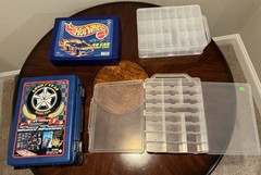 HOT WHEELS LOT New + USED “THE PETTY RACING FAMILY” 2 Hot Wheels Cases Over 200!