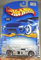 2001 Hot Wheels #13 First Editions 1/36 CADILLAC LMP Silver w/Chrome Lace Wheels