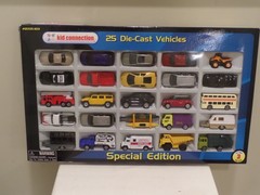 Vintage Kid Connection 25 Die Cast Vehicles 1:64 Special Edition Cars Truck Fire
