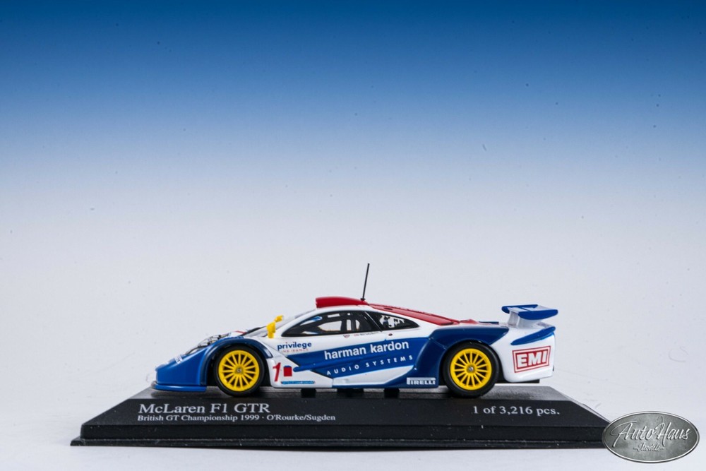 1/43 MINICHAMPS 1999 McLaren F1 GTR GTC #1 🤝ALSO OPEN FOR TRADES🤝