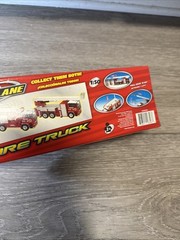 Fastlane Fire Rescue 21 Truck Pull Back N Go Toyrus Model 1:50 Die Cast Scale