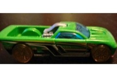 Hot Wheels Bedlam Green Yellow Wheels 1/64 Car Pre-Owned