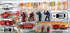 Emergency Set with Stage Map, Multicolor Playset Toy for Kids