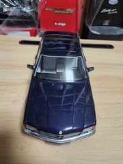 1:18 KK Scale Mercedes Benz 560SEC Blue Limited Edition Diecast