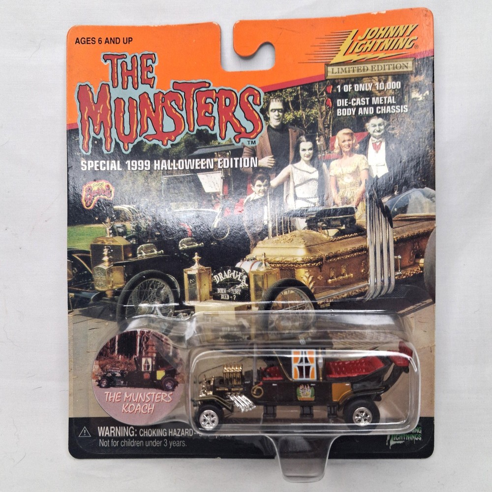 Johnny Lightning Munsters Koach 1999 Halloween Edition 1 of 10,000 Vintage NEW