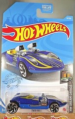 2021 Hot Wheels #61 HW Dream Garage 3/5 TWIN MILL Blue w/Chrome RA Spoke Wheels