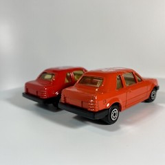 May Cheong ( MC / M.C. ) Toy Ford Escort 1.6i 1:64 Diecast Orange & Red “28”