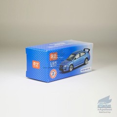 1:64 Subaru WRX STI Model Car Alloy Diecast Toy Vehicle Collection Kid Gift Blue