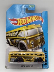 Hot Wheels Surf Yellow Surfin School Bus HW City Works #3/250 2013
