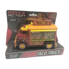 Maxx Action Taco Food Truck Friction Motor Rubber Tires Lights and Sound NEW