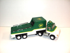 BP Oil Semi-Truck Race Car Carrier Limited Edition 1994 Toy 11 1/2″ Long