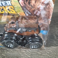 NIB Hot Wheels Monster Trucks Star Wars Darth Vader vs Chewbacca 2 Pack
