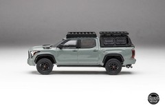 DiecastTalk Exclusive 1/64 Toyota Tundra TRD PRO Lunar Rock with accessories