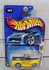 Hot Wheels 2003 First Editions Yellow & Black 1941 Ford Pickup Collector # 053