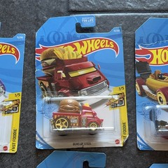 Hot Wheels Fast Foodie Lot 6 Buns Steel Donut Drifter Street Weiner Chill Mill