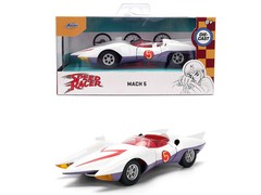JADA SPEED RACER MACH 5 1/32 DIECAST MODEL CAR WHITE 35882