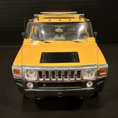 Vintage 2003 Jada DUB City Hummer H2 Yellow 1:24 Diecast Complete With Barcode