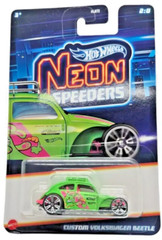 2025 Hot Wheels NEON SPEEDERS Custom Volkswagen Beetle #2 Neon Green BB13-1331