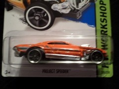 HW HOT WHEELS 2014 HW WORKSHOP #205/250 PROJECT SPEEDER HOTWHEELS ORANGE VHTF